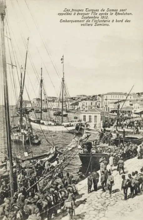 Framed Print : Island of Samos - Turkish Troops evacuating Framed Print : Island of Samos - Turkish Troops evacuating
