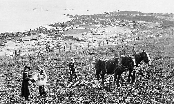 Isle of Arran - Sowing Corn - Victorian period