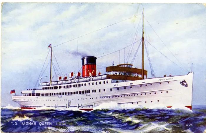 Framed Print : Isle of Man ferry, TS Monas Queen Framed Print : Isle of Man ferry, TS Monas Queen