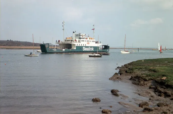 Framed Print : Isle of Wight car ferry, Lymington Framed Print : Isle of Wight car ferry, Lymington