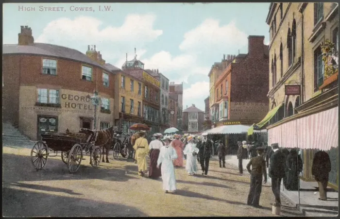 Framed Print : Isle of Wight  /  Cowes 1900