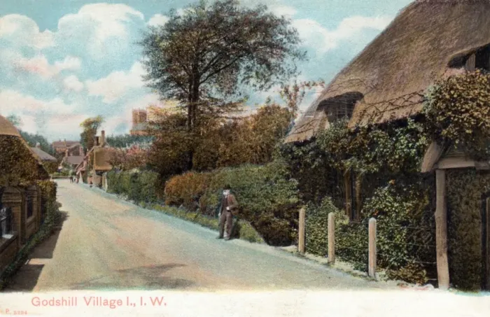 Framed Print : Isle of Wight, Godshill Village Framed Print : Isle of Wight, Godshill Village