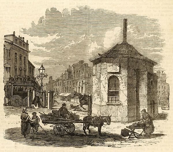 Islington Toll Gate, London, c. 1864