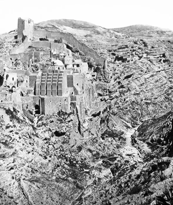 Framed Print : Israel Convent of Mar Saba pre-1900 Framed Print : Israel Convent of Mar Saba pre-1900