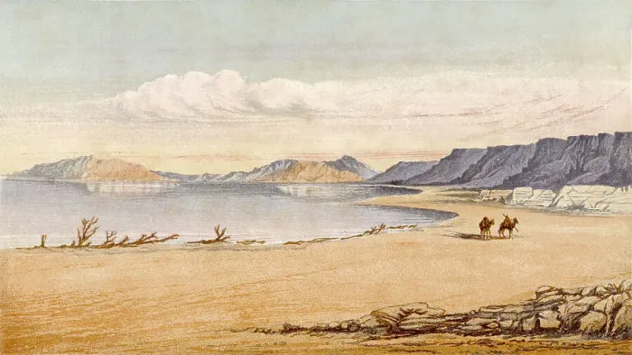 Framed Print : ISRAEL / DEAD SEA C1870 Framed Print : ISRAEL / DEAD SEA C1870