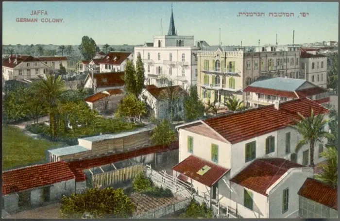 Framed Print : Israel / Jaffa German 1905 Framed Print : Israel / Jaffa German 1905