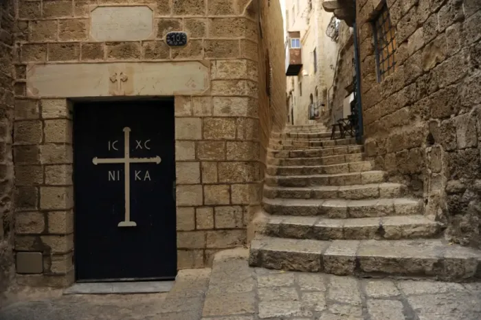 Framed Print : Israel. Jaffa. A street. Old town Framed Print : Israel. Jaffa. A street. Old town