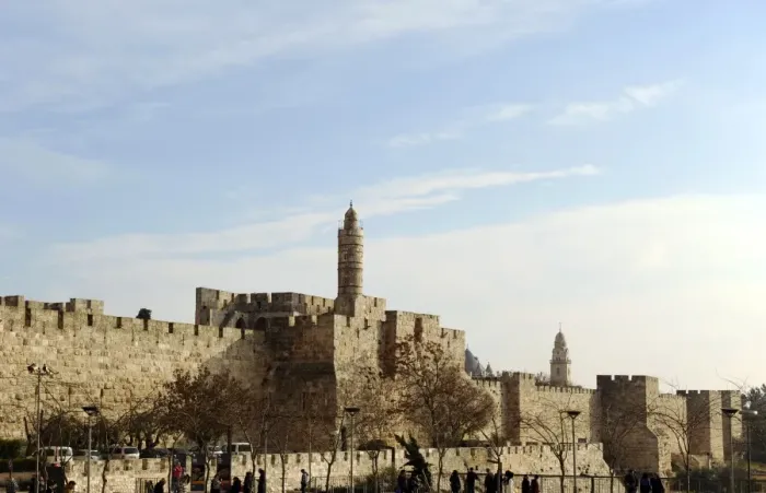 Framed Print : Israel. Jerusalem. City walls and ancient citadel with Tower Framed Print : Israel. Jerusalem. City walls and ancient citadel with Tower