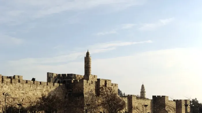 Framed Print : Israel. Jerusalem. City walls and ancient citadel with Tower Framed Print : Israel. Jerusalem. City walls and ancient citadel with Tower