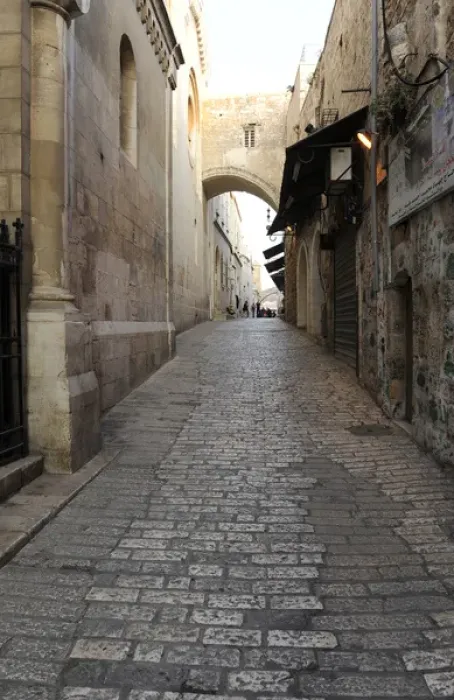 Framed Print : Israel. Jerusalem. Via Dolorosa with the Arch of Ecce Homo Framed Print : Israel. Jerusalem. Via Dolorosa with the Arch of Ecce Homo
