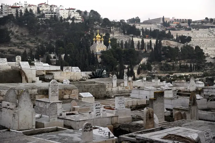 Framed Print : Israel. Jerusalem. Muslim cemetery Framed Print : Israel. Jerusalem. Muslim cemetery