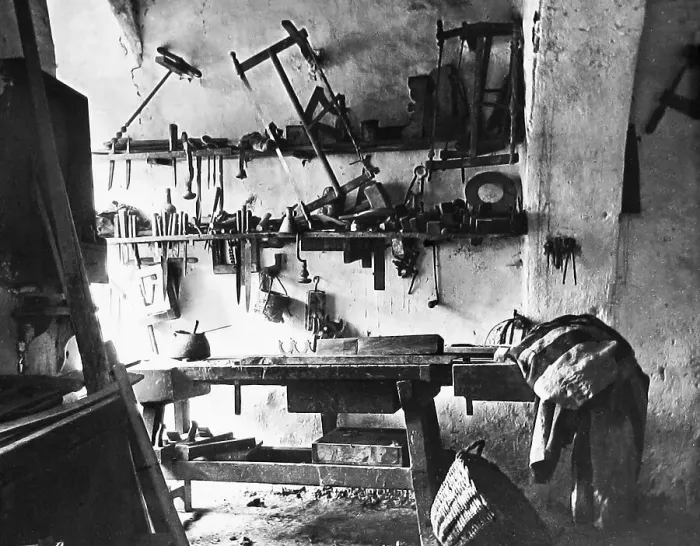 Framed Print : Israel Nazareth carpenter's workshop pre-1900 Framed Print : Israel Nazareth carpenter's workshop pre-1900