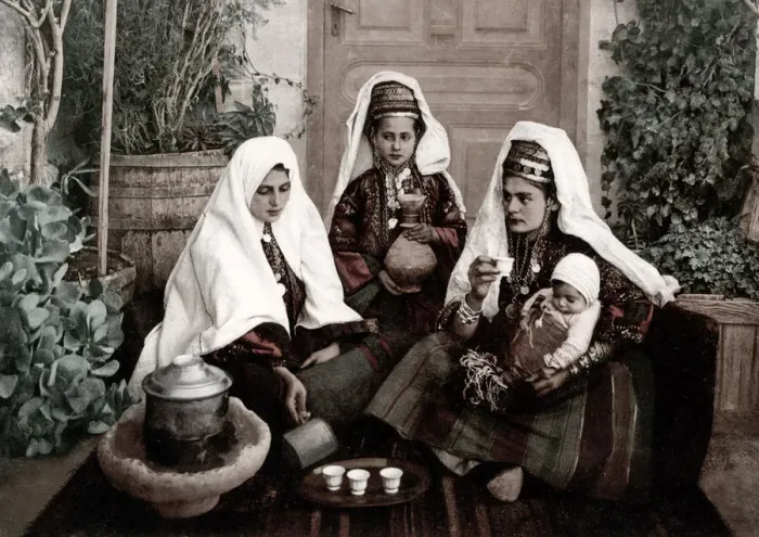 Framed Print : Israel Palestine - women and a baby from Bethlehem Framed Print : Israel Palestine - women and a baby from Bethlehem