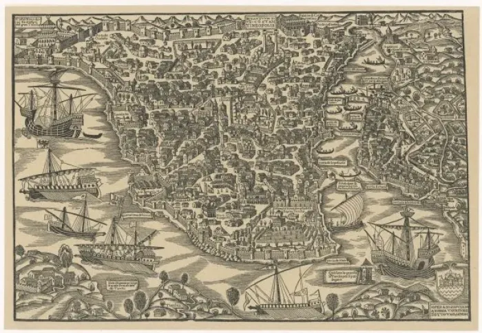 Framed Print : Istanbul in 1520 Framed Print : Istanbul in 1520