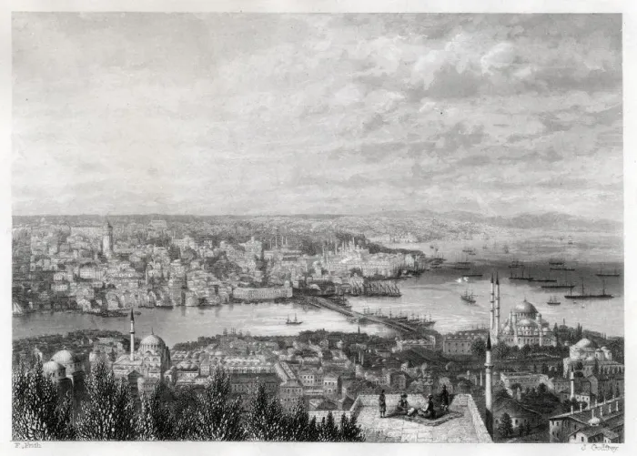 Framed Print : Istanbul, Turkey, Ottoman Empire - Golden Horn Framed Print : Istanbul, Turkey, Ottoman Empire - Golden Horn