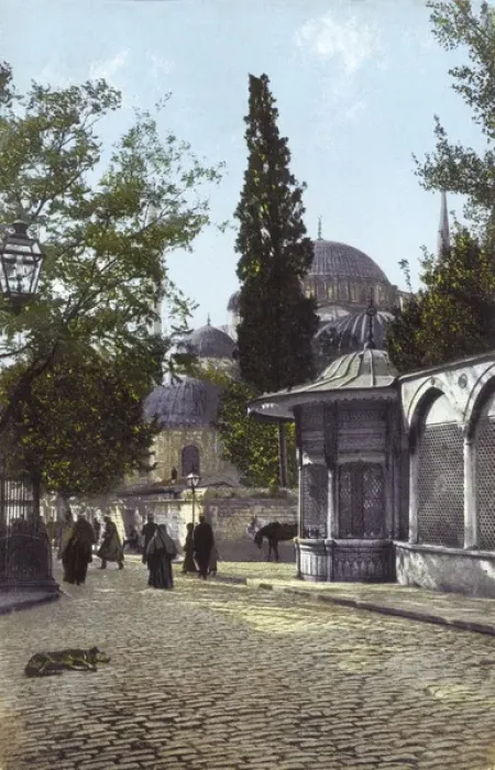 Framed Print : Istanbul, Turkey - Sehzade Mosque and Fountain Framed Print : Istanbul, Turkey - Sehzade Mosque and Fountain