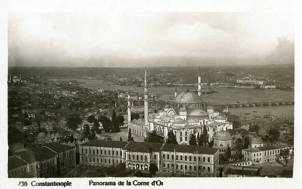 Istanbul, Turkey - Suleymaniye Mosque & Golden Horn