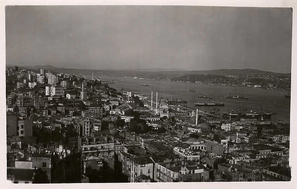 Istanbul, Turkey - Tophane area from Galata Tower