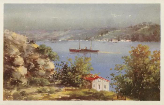 Framed Print : Istanbul, Turkey - View down onto the Bosphorus Framed Print : Istanbul, Turkey - View down onto the Bosphorus