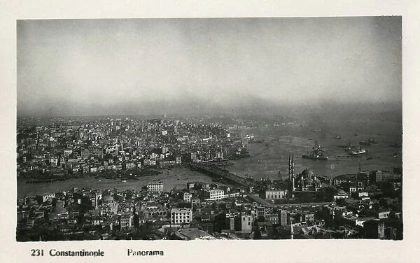 Istanbul, Turkey - View of Eminonu and Galata