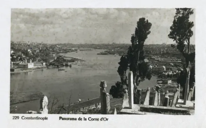 Framed Print : Istanbul, Turkey - View of Golden Horn from Eyub Framed Print : Istanbul, Turkey - View of Golden Horn from Eyub