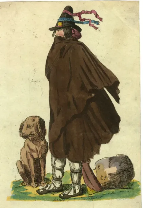 Framed Print : Italian brigand and his dog Framed Print : Italian brigand and his dog