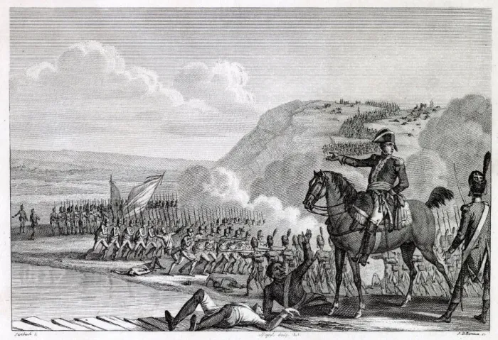 Framed Print : ITALIAN CAMPAIGN Monnet commands his men at the battle of Bussolingo Date Framed Print : ITALIAN CAMPAIGN Monnet commands his men at the battle of Bussolingo Date