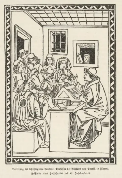 Framed Print : Italian Classroom / C15 Framed Print : Italian Classroom / C15