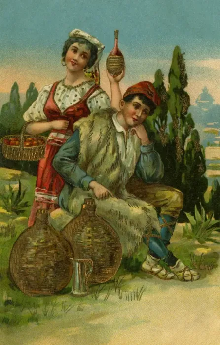 Framed Print : Italian couple