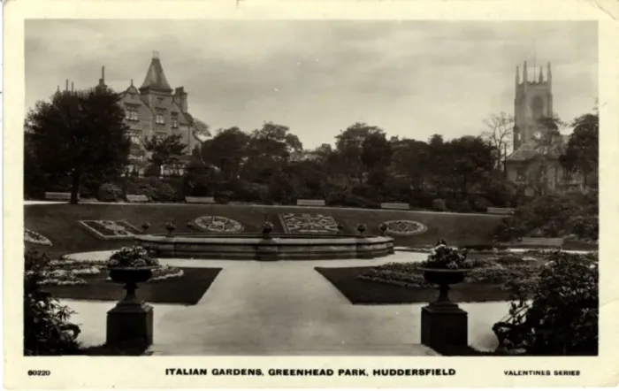 Framed Print : Italian Gardens, Greenhead Park, Yorkshire Framed Print : Italian Gardens, Greenhead Park, Yorkshire