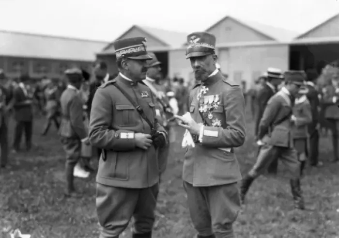 Framed Print : Two Italian generals during the First World War Framed Print : Two Italian generals during the First World War