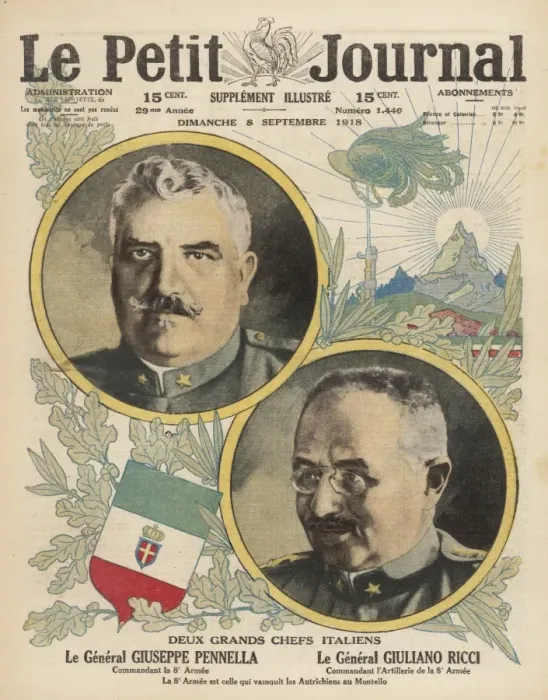 Framed Print : Italian Generals Wwi