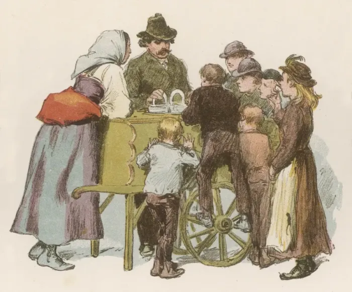Framed Print : Italian Ice Cream Seller Framed Print : Italian Ice Cream Seller