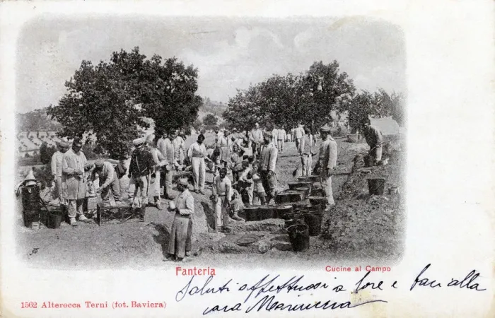 Framed Print : Italian Infantry - Outdoor Military Camp Kitchens Framed Print : Italian Infantry - Outdoor Military Camp Kitchens