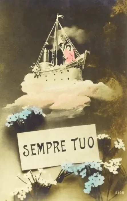 Framed Print : Italian Kitch Postcard (3 / 3) Framed Print : Italian Kitch Postcard (3 / 3)