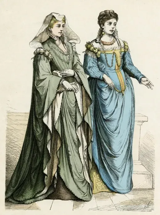 Framed Print : Italian Ladies C. 1560 Framed Print : Italian Ladies C. 1560