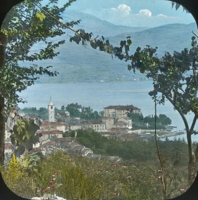 Framed Print : Italian Lakes - Baveno from the hills Framed Print : Italian Lakes - Baveno from the hills