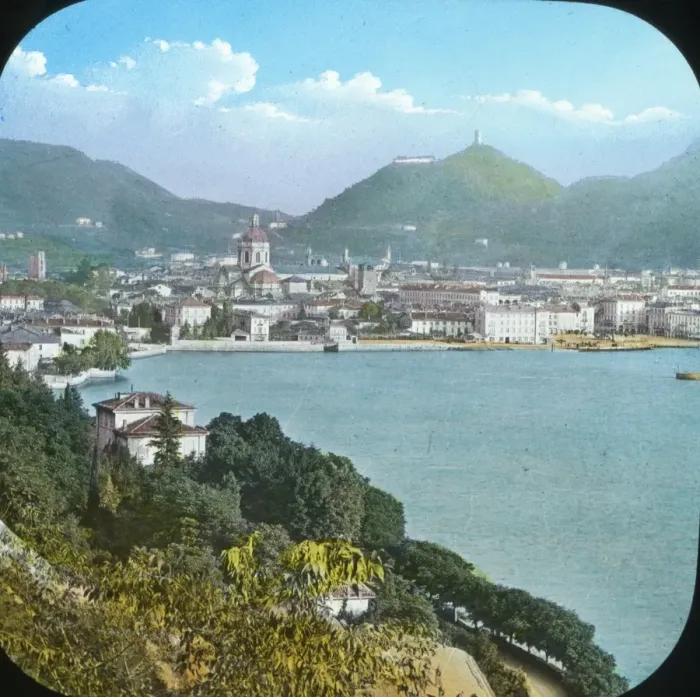 Framed Print : Italian Lakes - Como - general view Framed Print : Italian Lakes - Como - general view