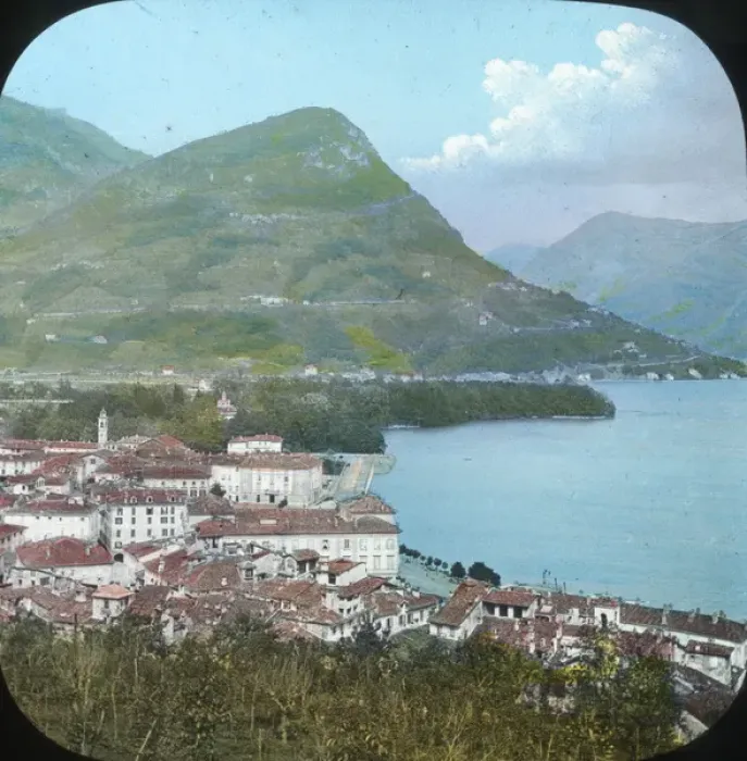 Framed Print : Italian Lakes - Lugano Framed Print : Italian Lakes - Lugano