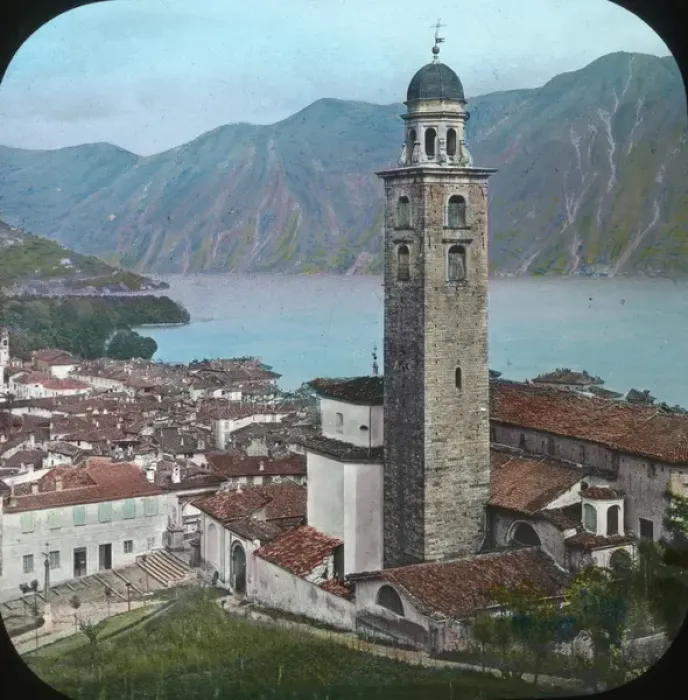 Framed Print : Italian Lakes - St Lorenzo church Framed Print : Italian Lakes - St Lorenzo church