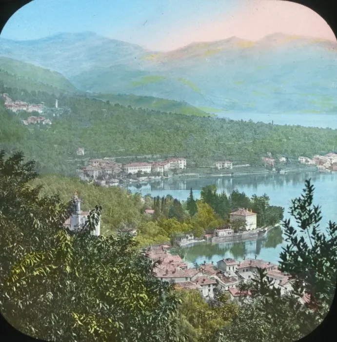 Framed Print : Italian Lakes - View above Sala Framed Print : Italian Lakes - View above Sala
