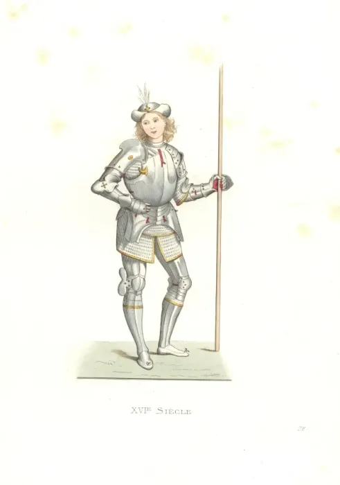 Framed Print : Italian man of arms, 16th century Framed Print : Italian man of arms, 16th century