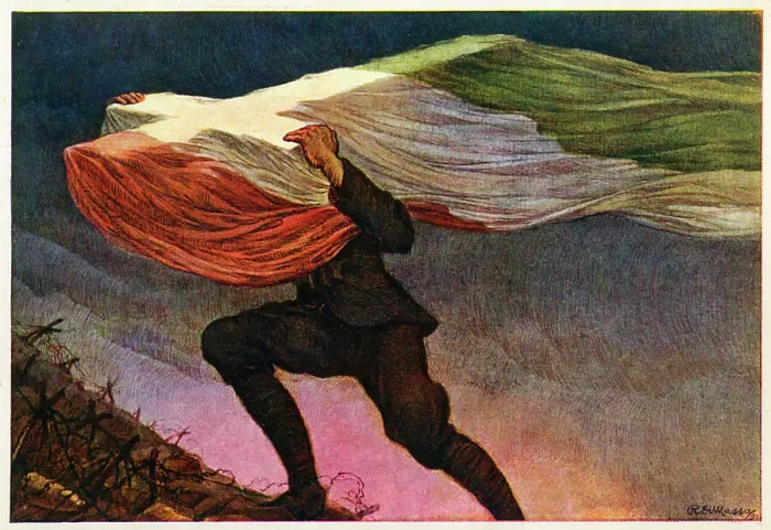Framed Print : Italian postcard, The Unknown, WW1 Framed Print : Italian postcard, The Unknown, WW1