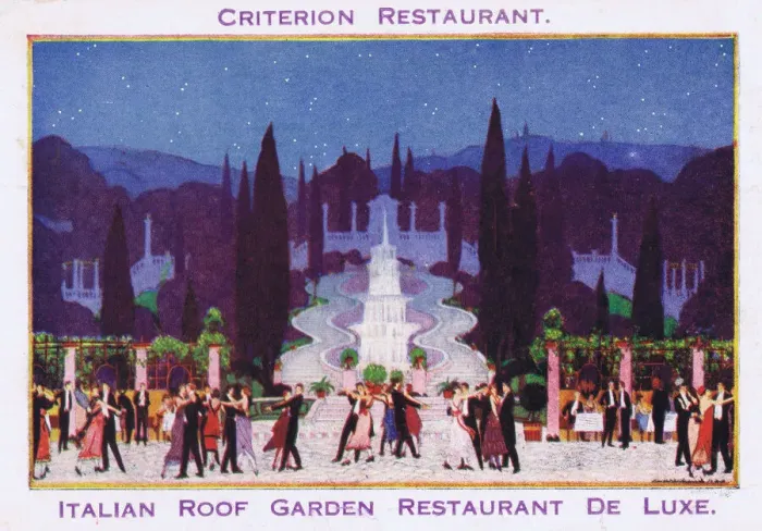 Framed Print : the Italian Roof Garden at the Crietrion Restaurant Framed Print : the Italian Roof Garden at the Crietrion Restaurant