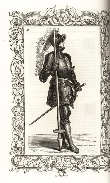 Framed Print : Italian soldier or man of arms, 13th century Framed Print : Italian soldier or man of arms, 13th century