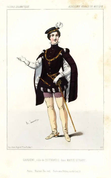 Framed Print : Italian tenor Italo Gardoni as Bothwell in Mary Stuart, 1844 Framed Print : Italian tenor Italo Gardoni as Bothwell in Mary Stuart, 1844