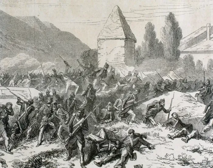 Framed Print : Italian unification (1859-1924). Battle of Volturno (1860) Framed Print : Italian unification (1859-1924). Battle of Volturno (1860)