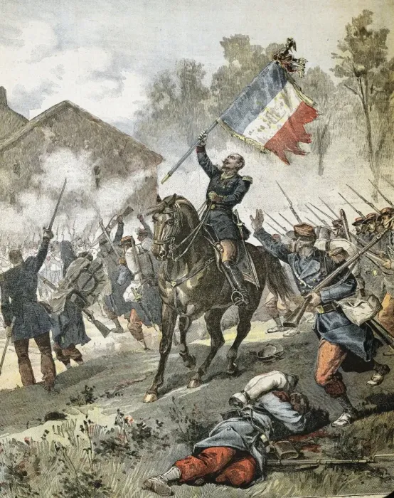 Framed Print : Italian unification. Battle of Solferino (24th Framed Print : Italian unification. Battle of Solferino (24th
