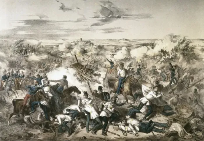 Framed Print : Italian Unification. Battle of Solferino (June Framed Print : Italian Unification. Battle of Solferino (June