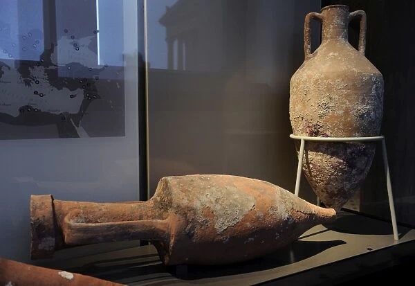 Italian wine amphora. Pottery. 1st century BC